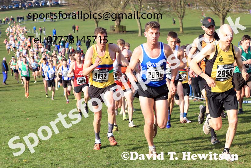 Senior Men, 2024 CAU Inter Counties Cross Country Champs., Wollaton Park, Nottingham. Photo: David T. Hewitson/Sports for All Pics